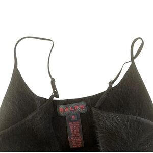 Ralph Lauren Black Fuzzy Tank Top